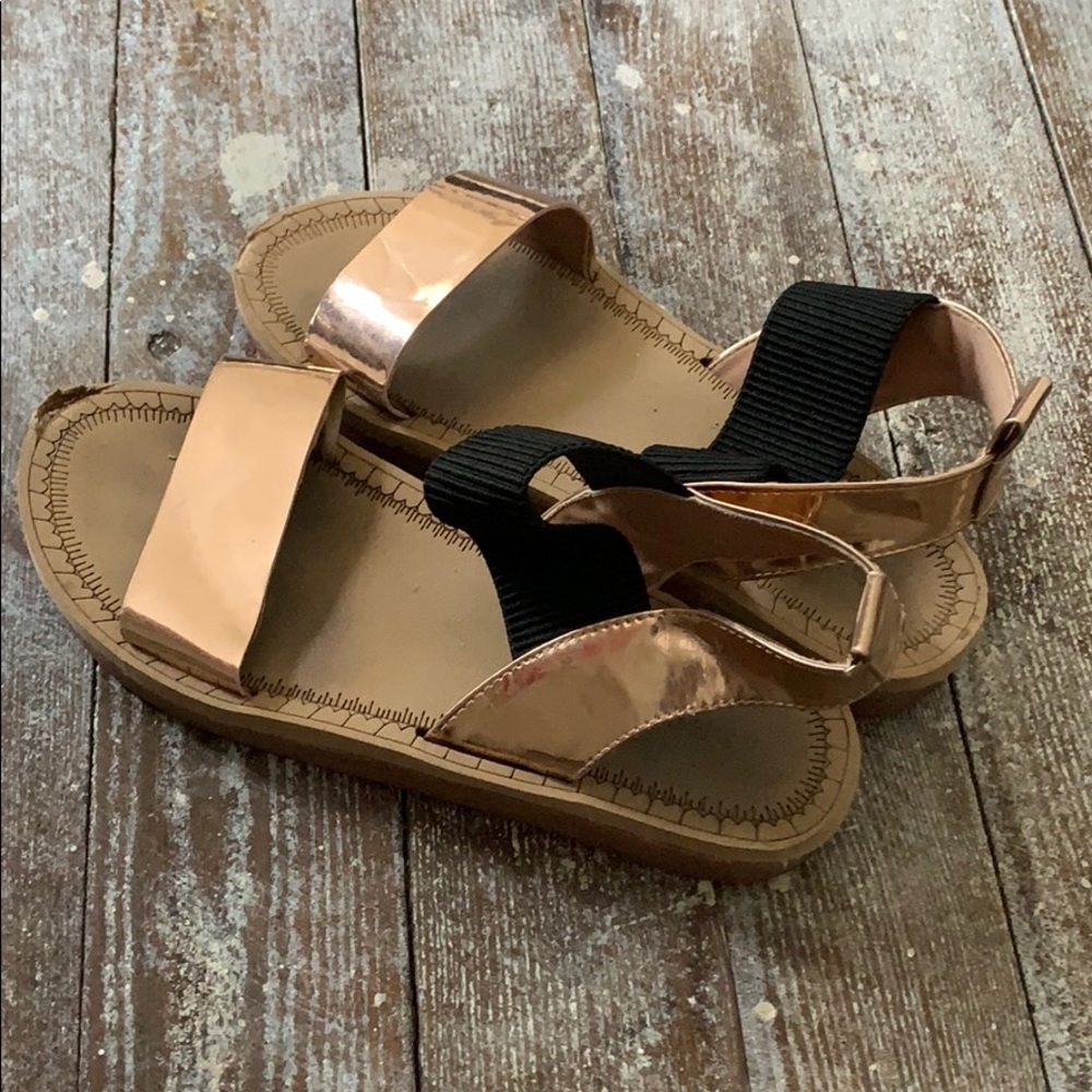 Rose Gold BAMBOO sandals